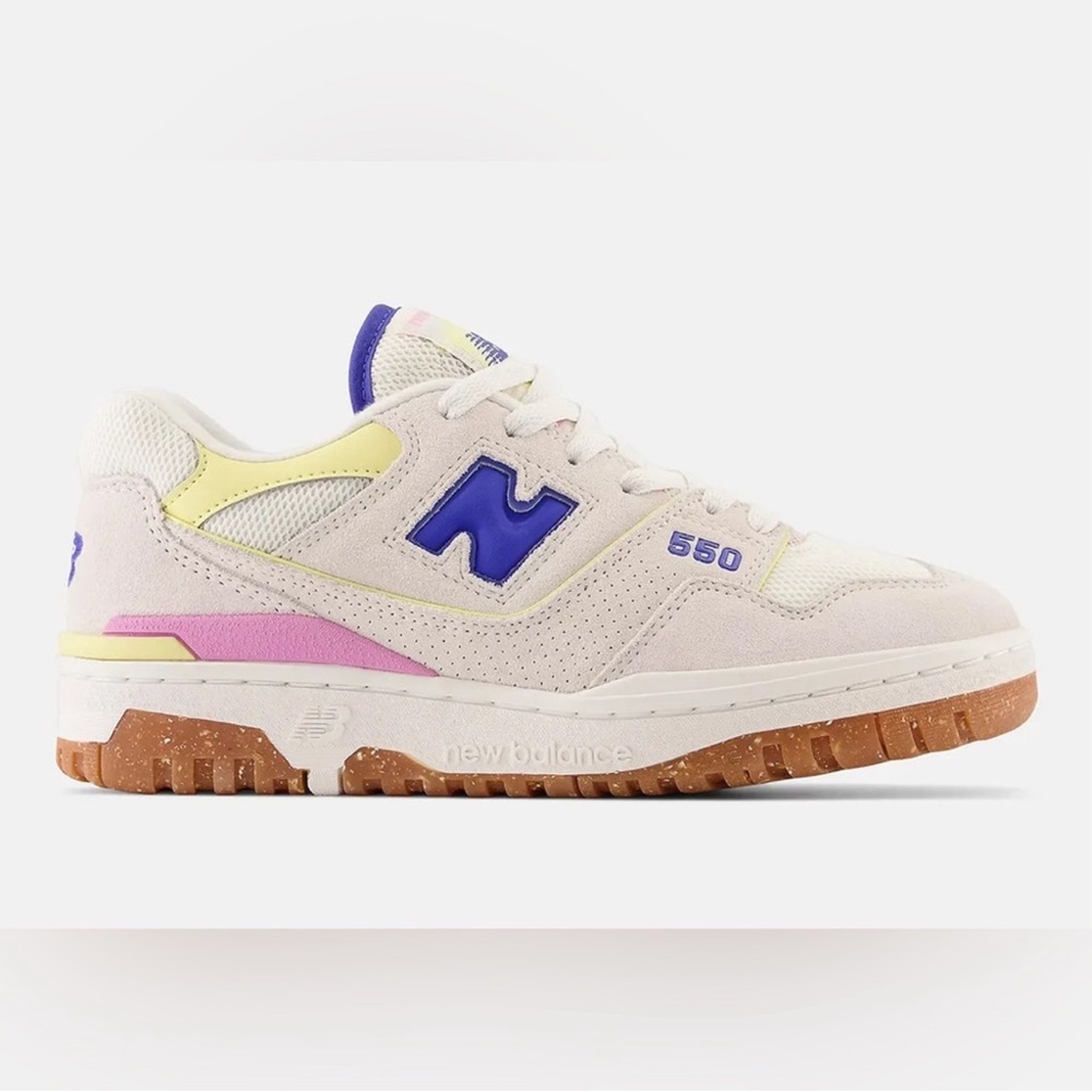 New Balance Women's 550 blue and Pink Sneakers